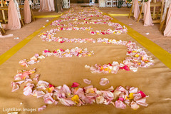 Romantic Indian wedding aisle. Romantic Indian wedding aisle.