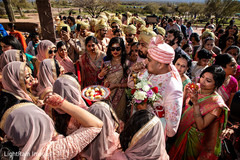Large Indian wedding procession. Large Indian wedding procession.