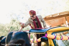 Indian groom's baraat procession. Indian groom's baraat procession.