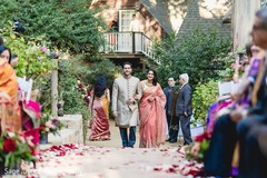 Indian wedding party entry. Indian wedding party entry.