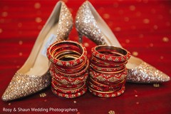 Indian bridal shoes and bangles. Indian bridal shoes and bangles.