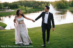 Fabulous Indian bride and groom's sunset portrait Fabulous Indian bride and groom's sunset portrait