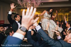Indian groom celebrating during reception party. Indian groom celebrating during reception party.