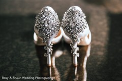 Jeweled Indian bridal shoes. Jeweled Indian bridal shoes.