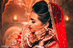 Indian bride posing during the photoshoot Indian bride posing during the photoshoot