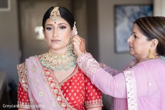 Enchanting Indian bridal ceremony look. Enchanting Indian bridal ceremony look.