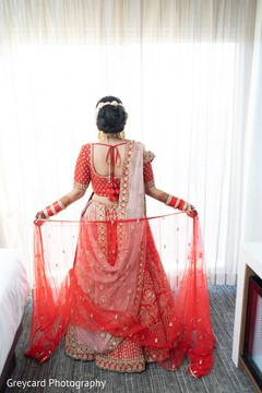 Beautiful indian bride being dolled up for her ceremony Beautiful indian bride being dolled up for her ceremony