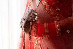 Closeup capture of Indian bridal mehndi art. Closeup capture of Indian bridal mehndi art.