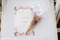 Elegant Indian wedding ceremony guide with favor capture. Elegant Indian wedding ceremony guide with favor capture.