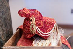 Elegant Indian groom's turban. Elegant Indian groom's turban.