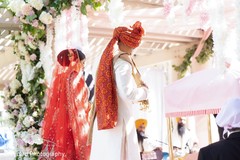 Indian couple during the Sikh ceremony ritual capture. Indian couple during the Sikh ceremony ritual capture.