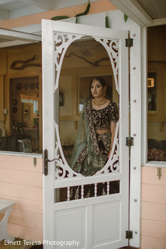 Indian bride on her way to meet the groom. Indian bride on her way to meet the groom.
