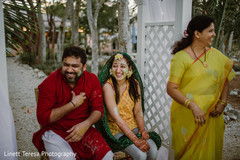 Enchanting Indian couple with turmeric paste on face. Enchanting Indian couple with turmeric paste on face.