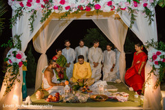 Indian groom with groomsmen at ceremony capture. Indian groom with groomsmen at ceremony capture.