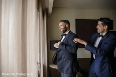 Indian groom getting ready Indian groom getting ready