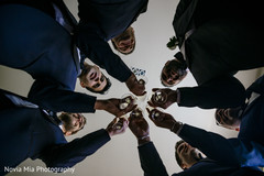 Indian groom with groomsmen fun moment Indian groom with groomsmen fun moment