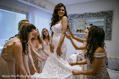 Incredible Indian bride with her white wedding dress Incredible Indian bride with her white wedding dress