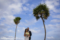 Beach themed bride and groom capture Beach themed bride and groom capture