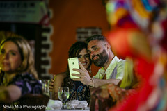 Indian beautiful couple taking a selfie Indian beautiful couple taking a selfie