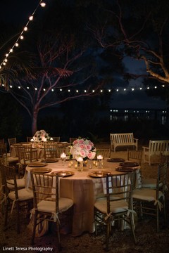 Romantic Indian wedding reception decor. Romantic Indian wedding reception decor.