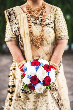 Closeup capture of Indian bride's bouquet. Closeup capture of Indian bride's bouquet.