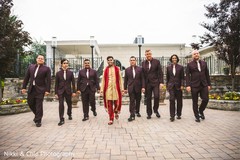 Handsome indian groom with groomsmen. Handsome indian groom with groomsmen.