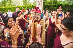 Indian groom during his baraat celebration. Indian groom during his baraat celebration.