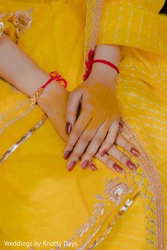 Indian bride showing her mehndi Indian bride showing her mehndi