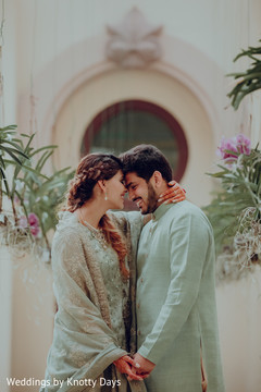 Magical moment between the couple Magical moment between the couple