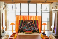 Incredible Indian pre-wedding stage decoration. Incredible Indian pre-wedding stage decoration.