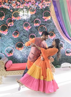 Pre-wedding Indian couple dance. Pre-wedding Indian couple dance.