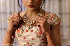 Closeup capture of Indian bridal polki necklace choker. Closeup capture of Indian bridal polki necklace choker.