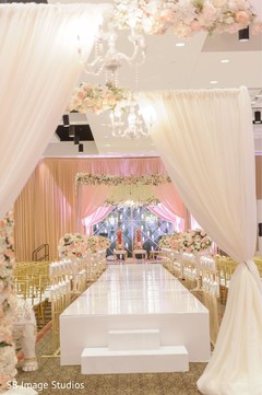Indian wedding ceremony catwalk stage aisle. Indian wedding ceremony catwalk stage aisle.