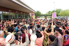 Traditional indian groom's baraat. Traditional indian groom's baraat.