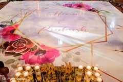 Incredible Indian wedding personalized dance floor. Incredible Indian wedding personalized dance floor.