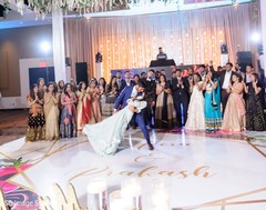 Indian wedding reception first dance. Indian wedding reception first dance.