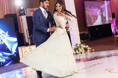 Indian couple rocking the dance floor. Indian couple rocking the dance floor.