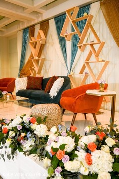 Magnificent Indian wedding stage decor. Magnificent Indian wedding stage decor.