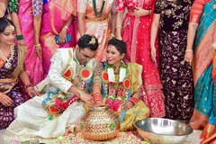 Cheerful Indian wedding ceremony Cheerful Indian wedding ceremony