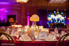 Dreamy indian wedding reception table decoration. Dreamy indian wedding reception table decoration.