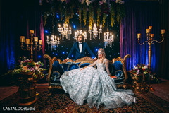 Sweet indian bride posing with Indian groom. Sweet indian bride posing with Indian groom.