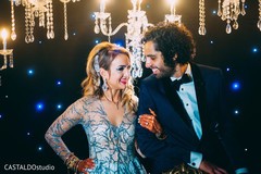 Glamorous indian couple looking at each other. Glamorous indian couple looking at each other.