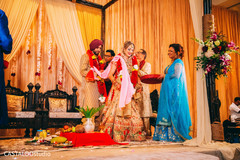 Tie the knot’ during their Indian wedding ceremony. Tie the knot’ during their Indian wedding ceremony.