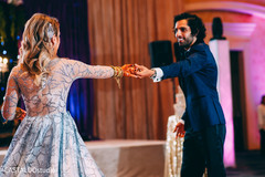 Indian wedding reception first dance. Indian wedding reception first dance.
