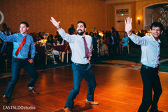 Indian groomsmen rocking the dance floor. Indian groomsmen rocking the dance floor.
