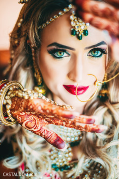 Impressive Indian bridal ceremony makeup. Impressive Indian bridal ceremony makeup.