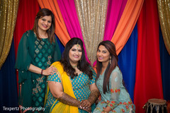 Indian bride with guests Indian bride with guests