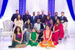 Couple posing with special guests Couple posing with special guests