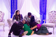 Indian bride with special guests Indian bride with special guests