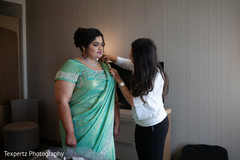 Bride getting ready Bride getting ready